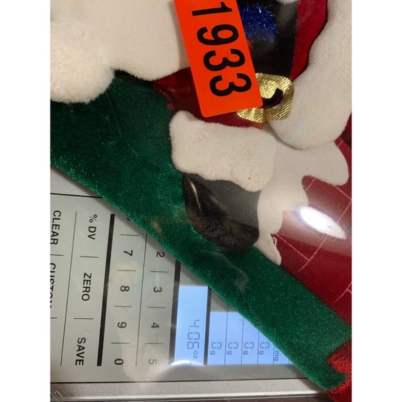 Felted Vintage Christmas stocking handmade Santa Climbing into Chimney - Picture 12 of 12